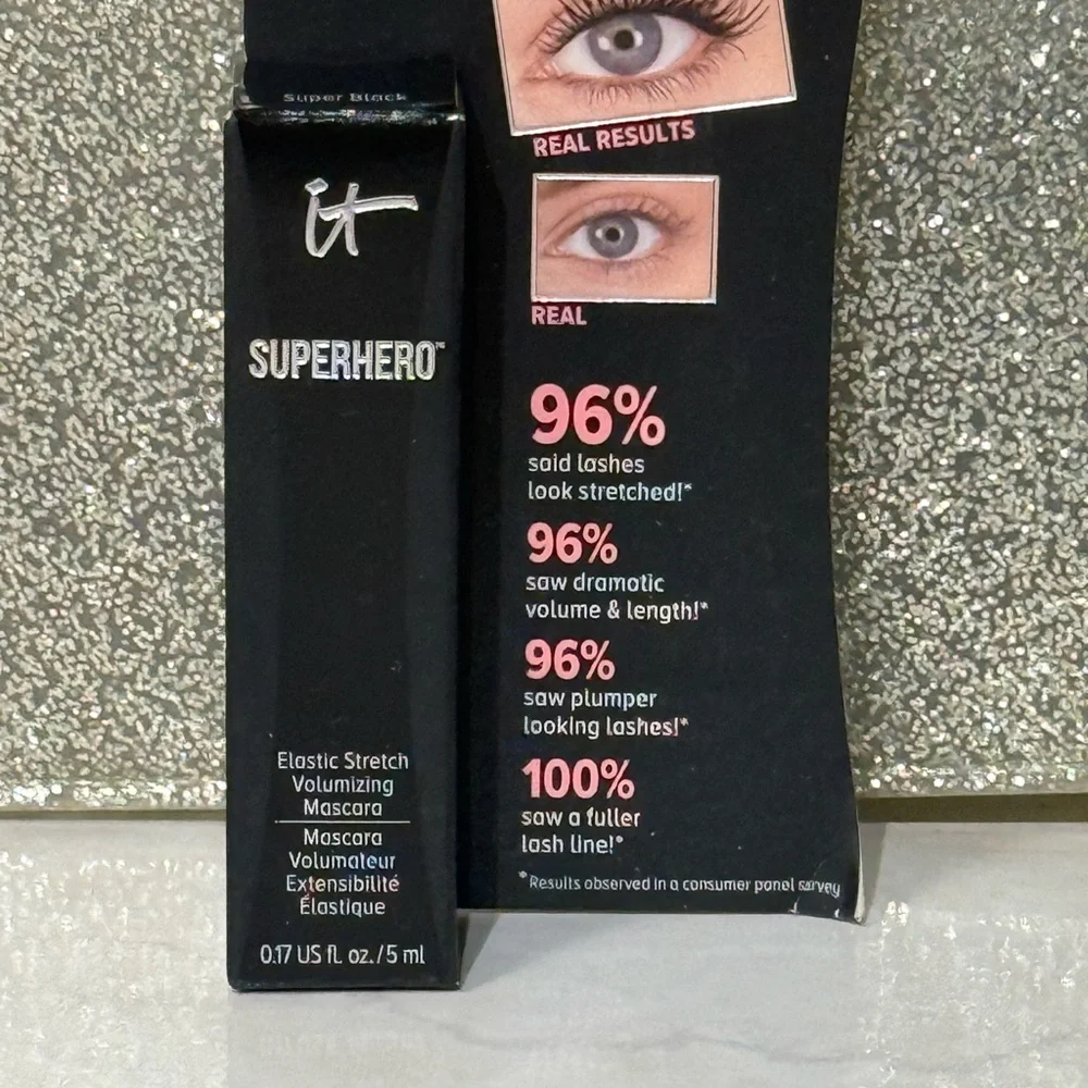 5 for $25 item 🌺 Mini IT Cosmetics Superhero Mascara Super Black